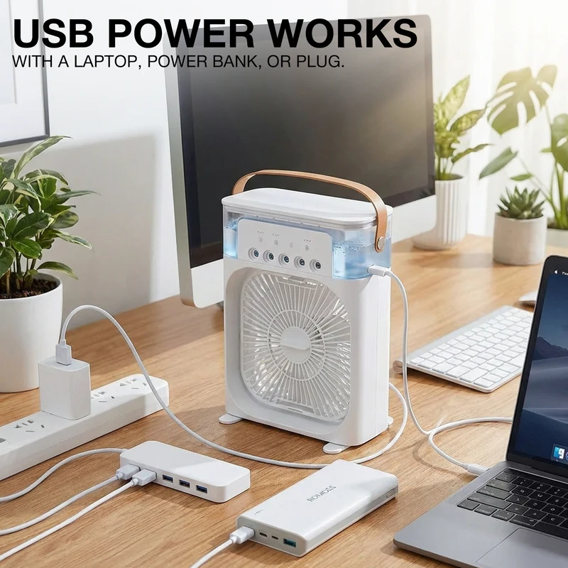 Turbo Mini AC Fan By SnapNGrab